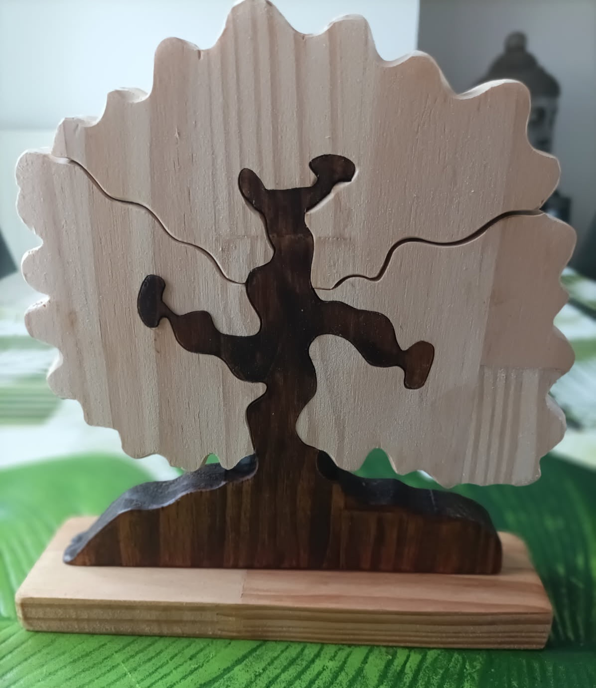 Arbre de vie personnalisé 3 feuilles - Cadeau Trio France - Gravure gratuite